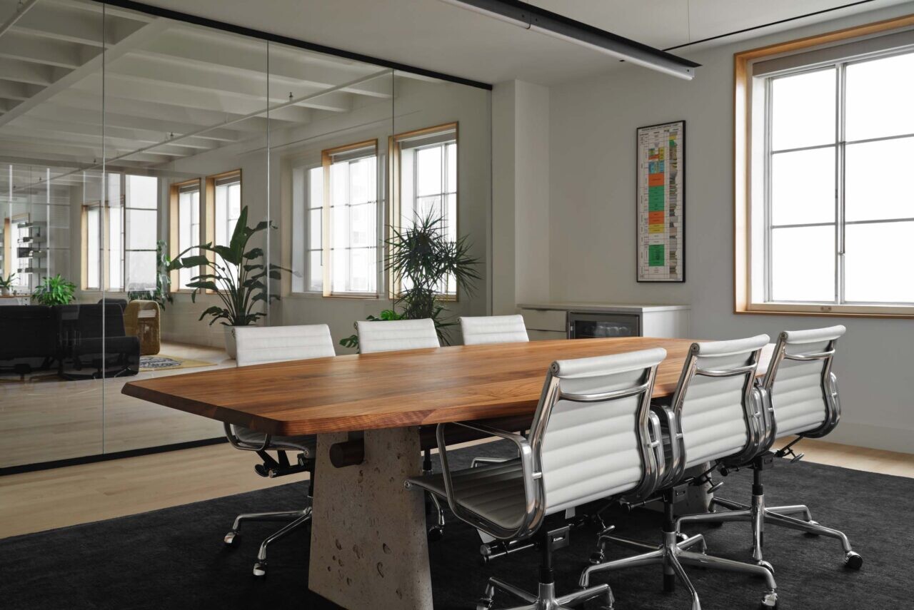 A renovated seventh floor office