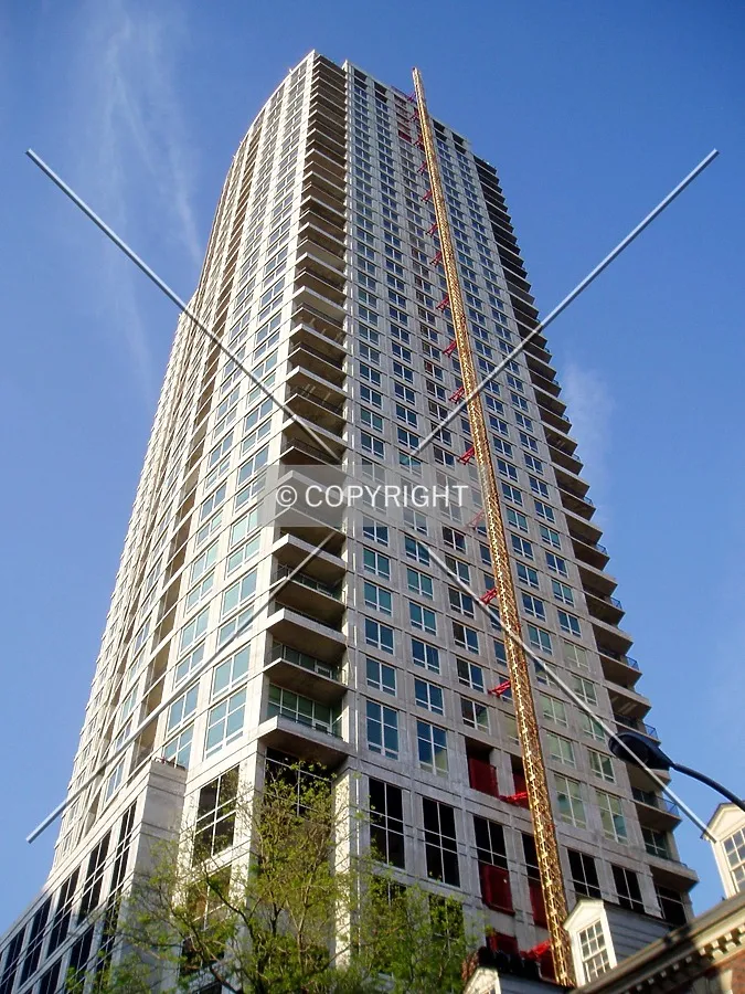 Looking up from the southwest