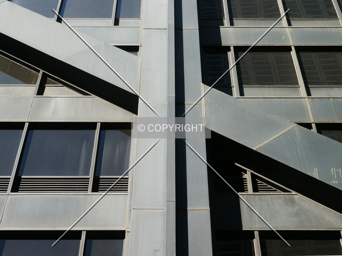 Facade detail at one of the crossings