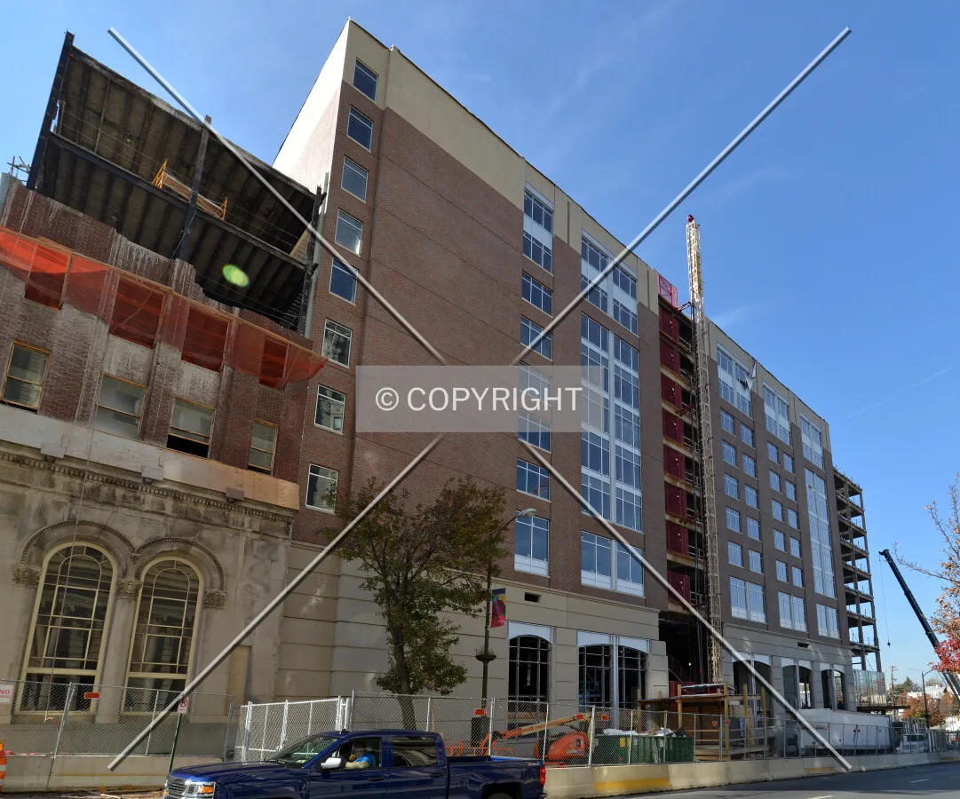 View from the southeast on 7th Street
