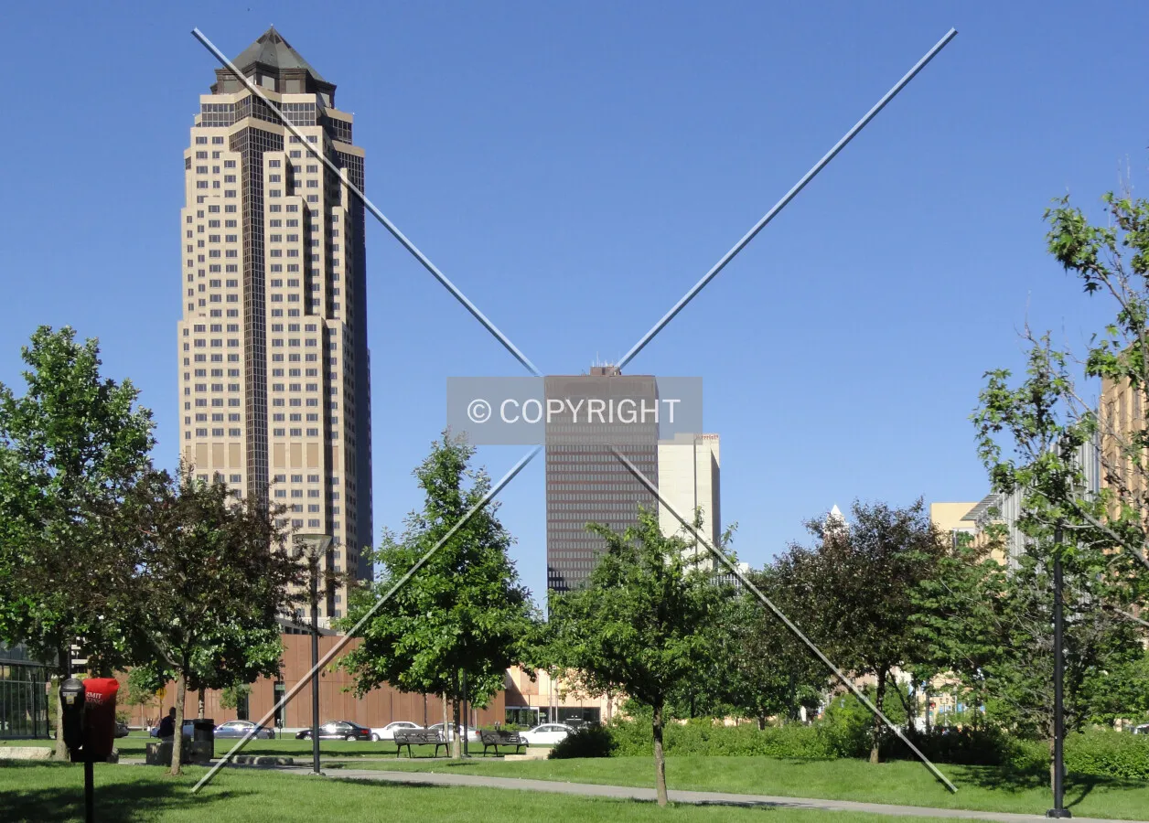 Des Moines skyline from the west