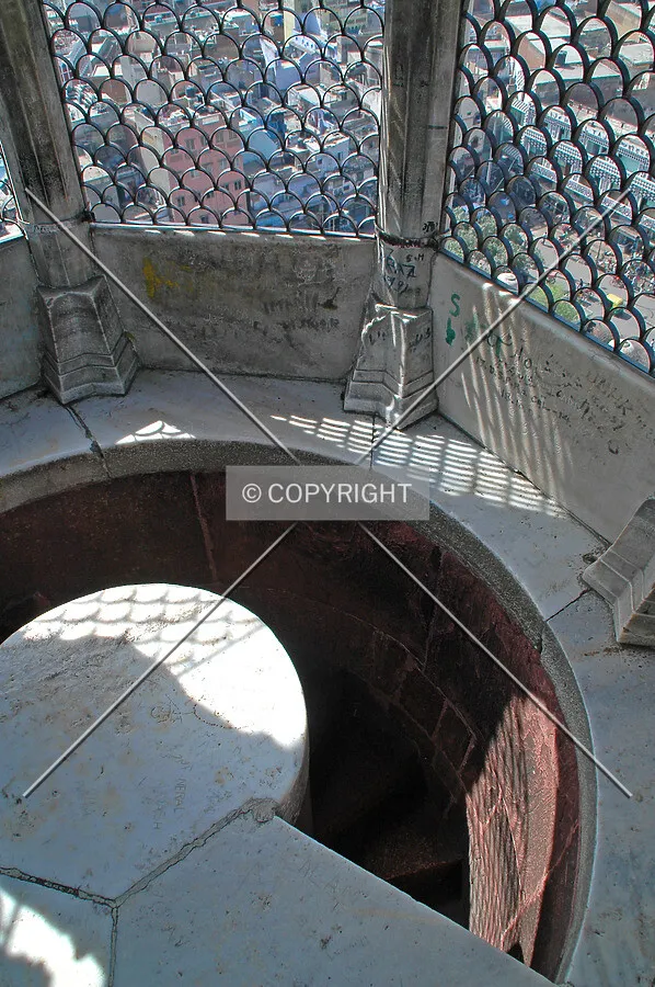 Spiral stairs at the top of the south minaret