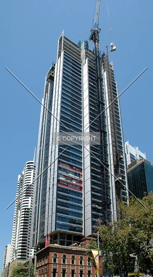 Looking up from George Street
