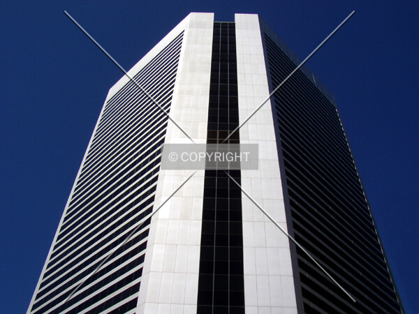 Looking up the eastern corner