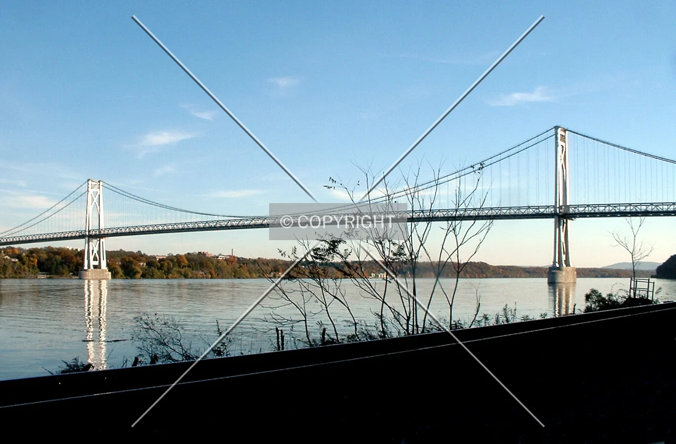 The Mid-Hudson Bridge from the northwest