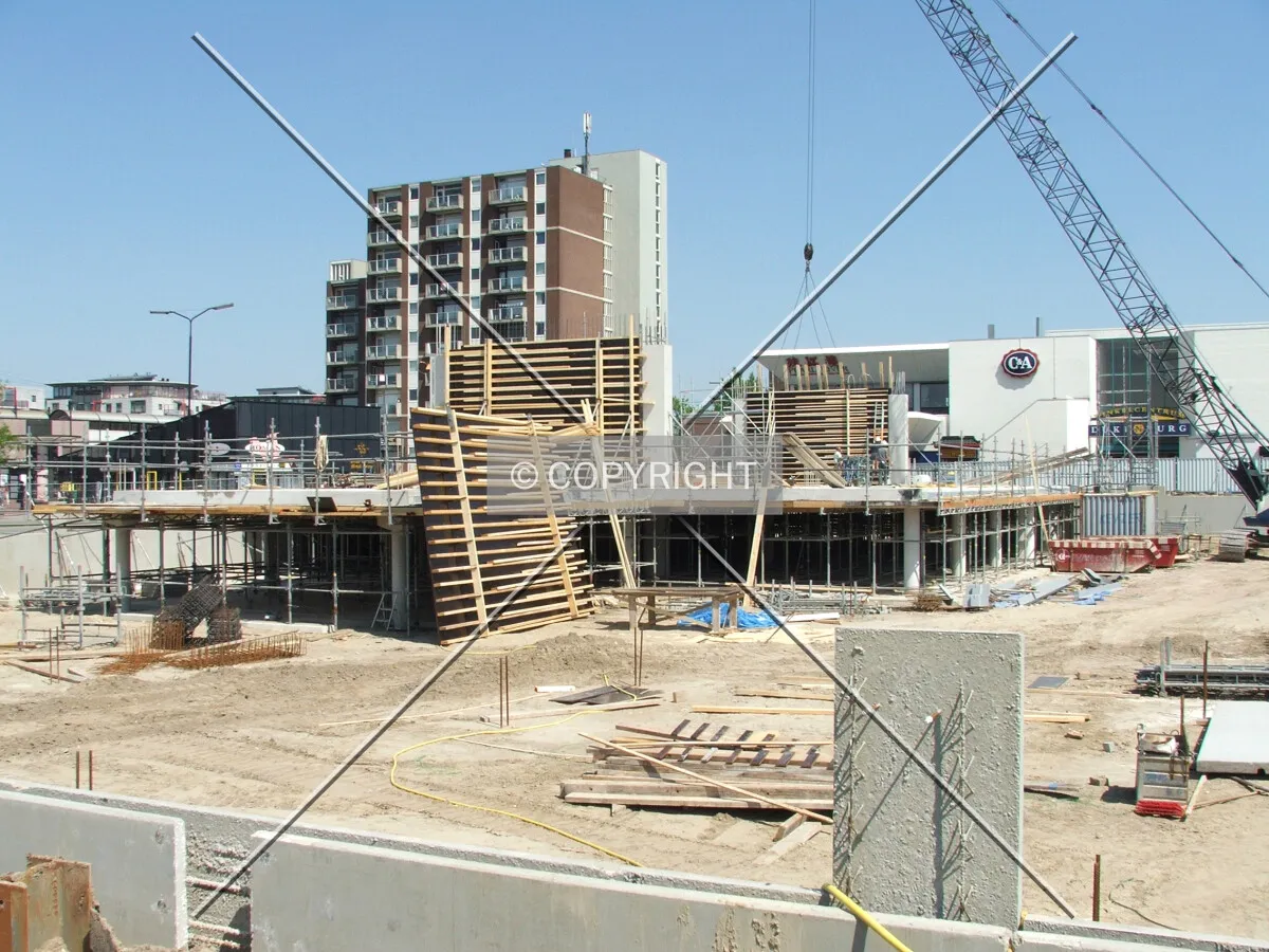 Construction site as seen from Van Schuijlenburgweg