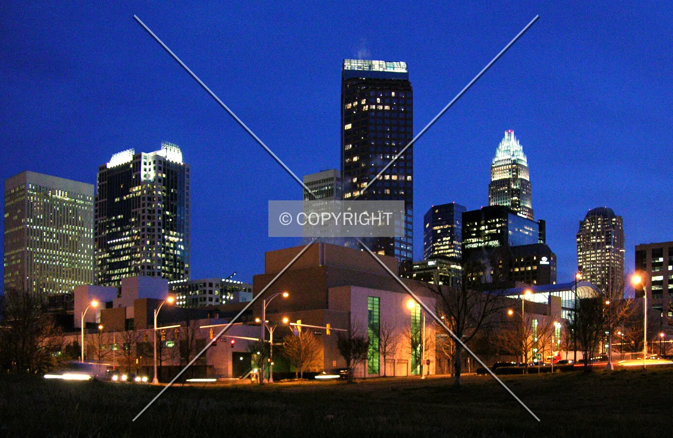 Skyline from the southeast at dawn