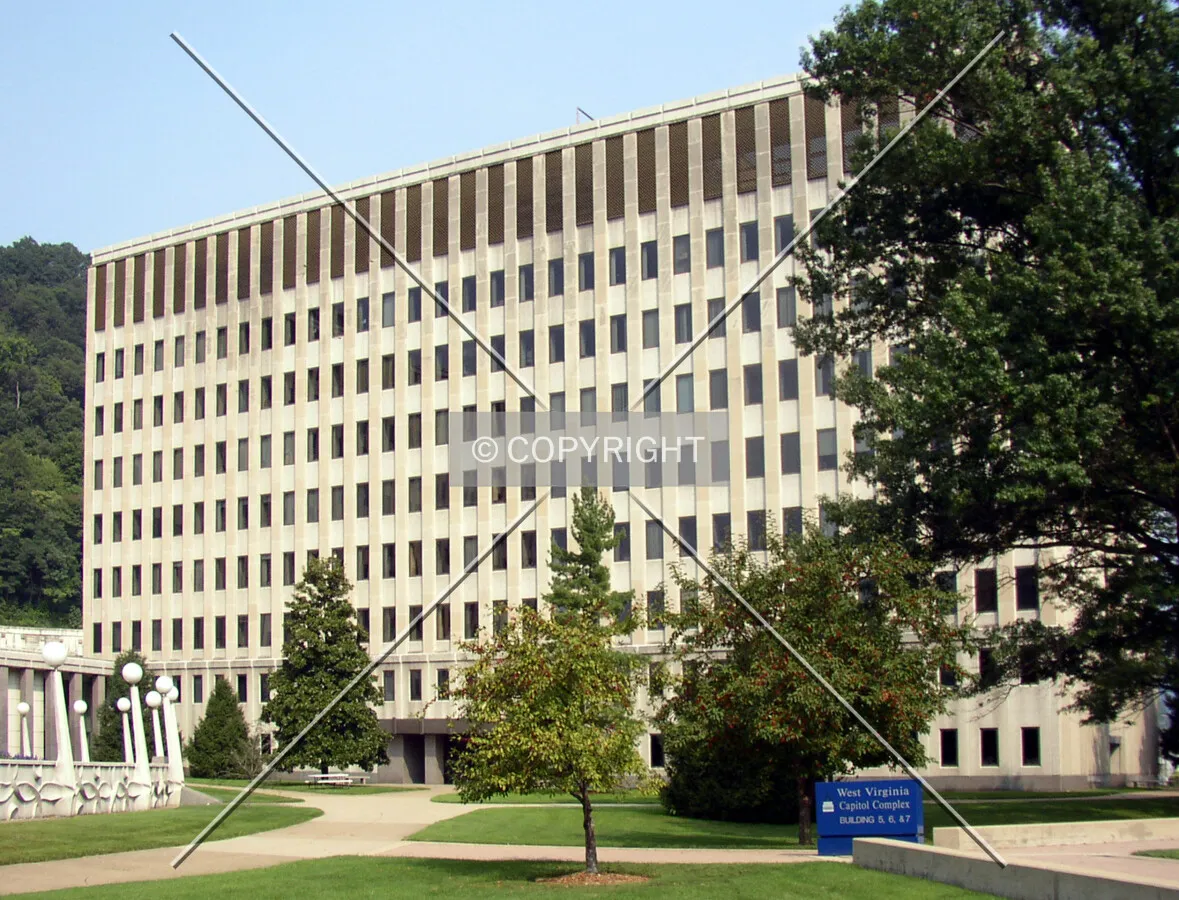 Looking northeast from the Capitol Complex