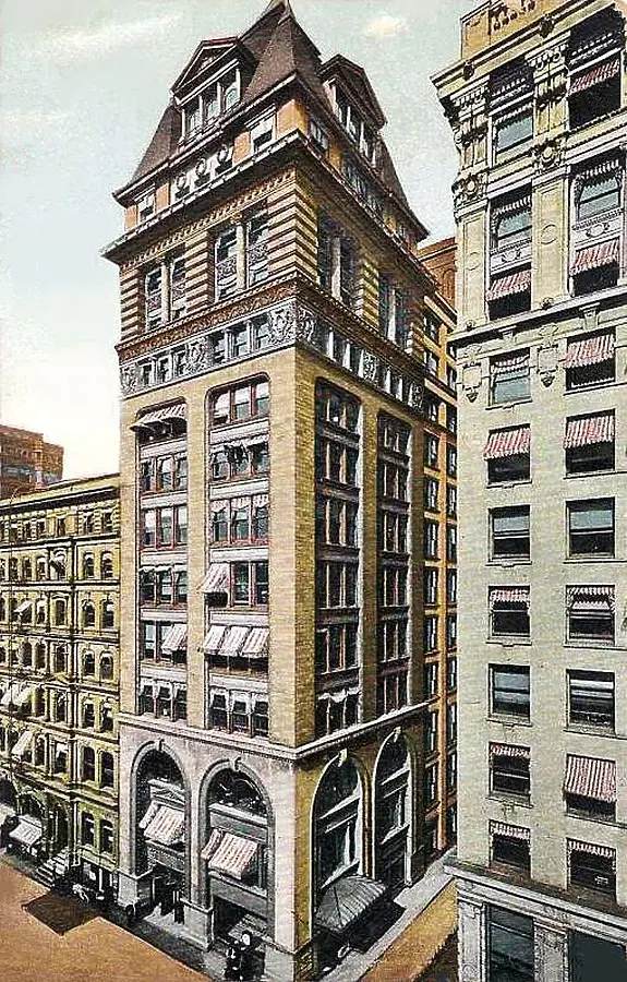 View from the southwest showing original construction as the Y.M.C.A. Building