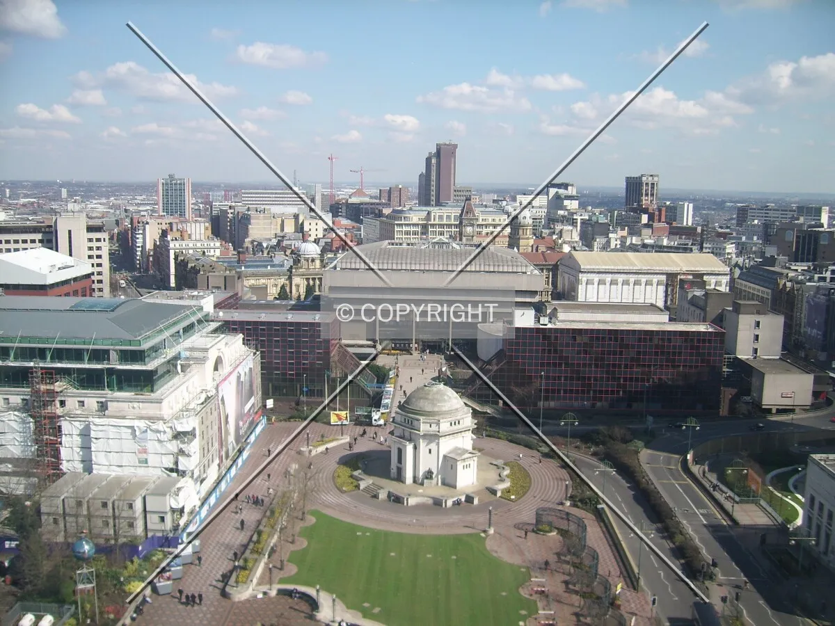 The skyline looking over Centenary Square and the Central Library
