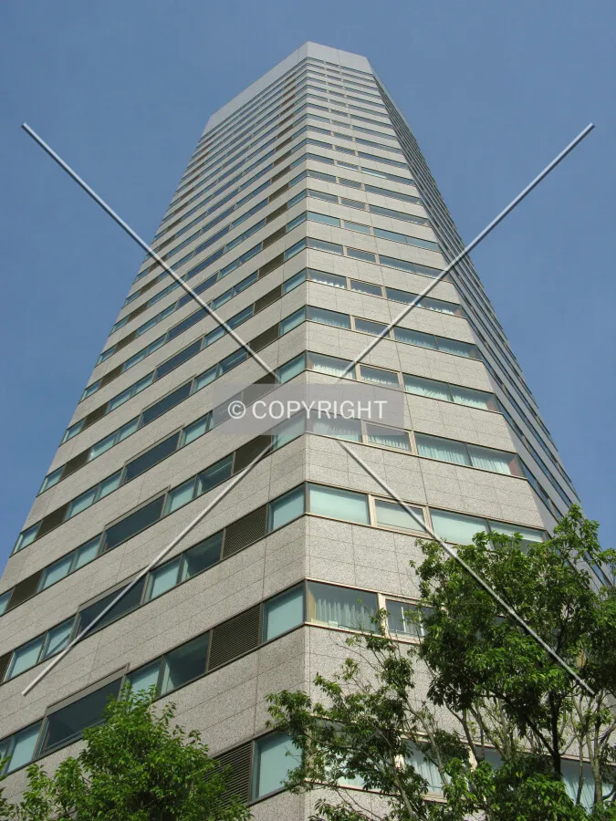 Looking up from the west