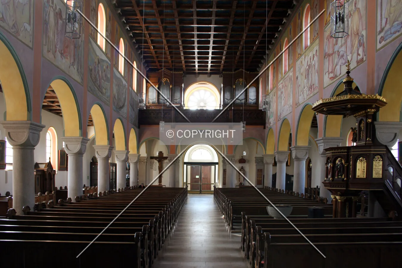 Nave viewed from the altar