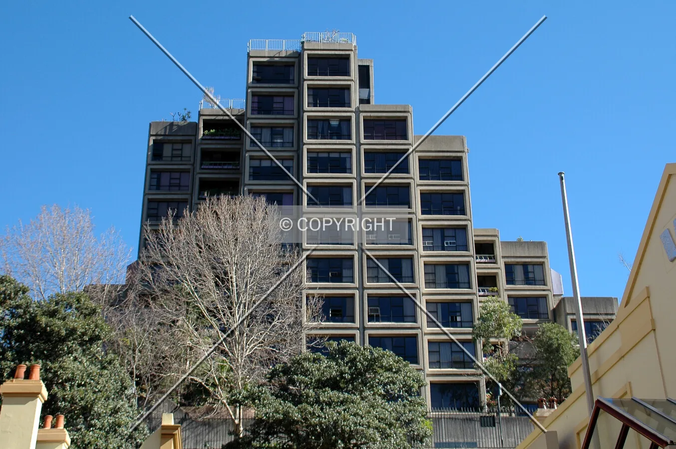 Looking up the east side from Atherden Street