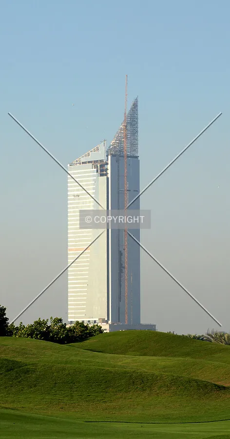 Looking north from The Montgomerie Golf Club
