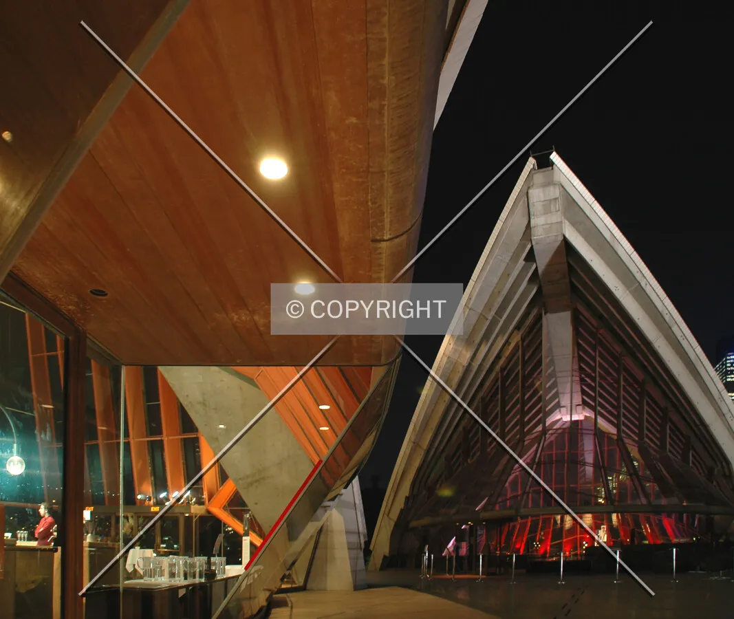 Concert Hall side entrance and the restaurant's north side