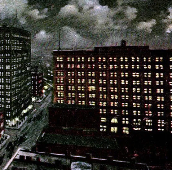 Vintage view from the northeast