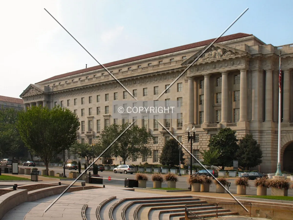 View to the northwest across Constitution Avenue NW
