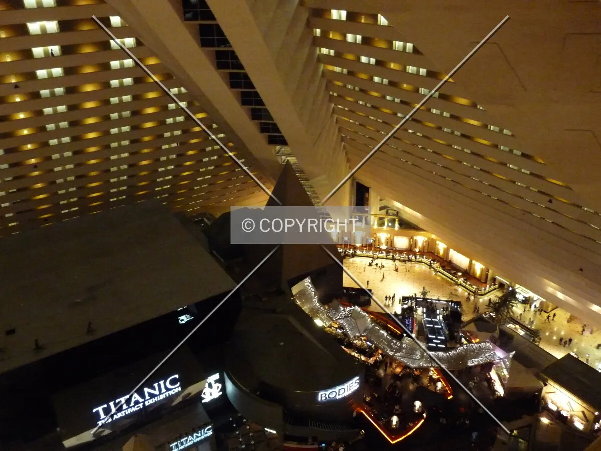 Looking down towards the lobby from the 24th floor
