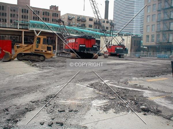 Site preparation, looking northeast
