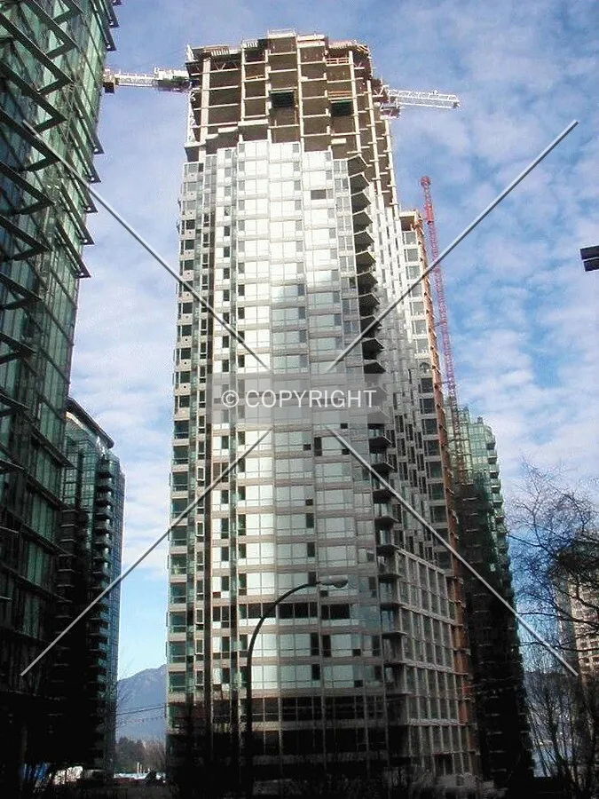 View from the northeast corner of Jervis and West Georgia