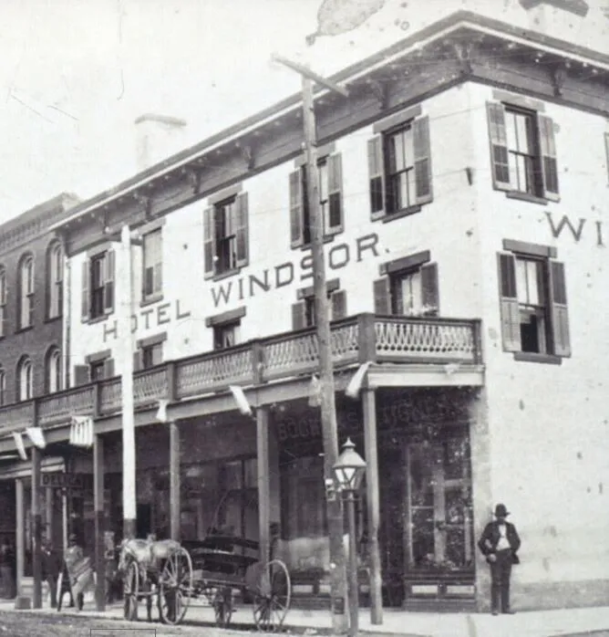 Vintage view from the northwest