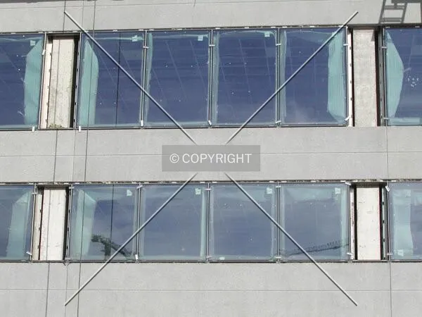Close view of the facade