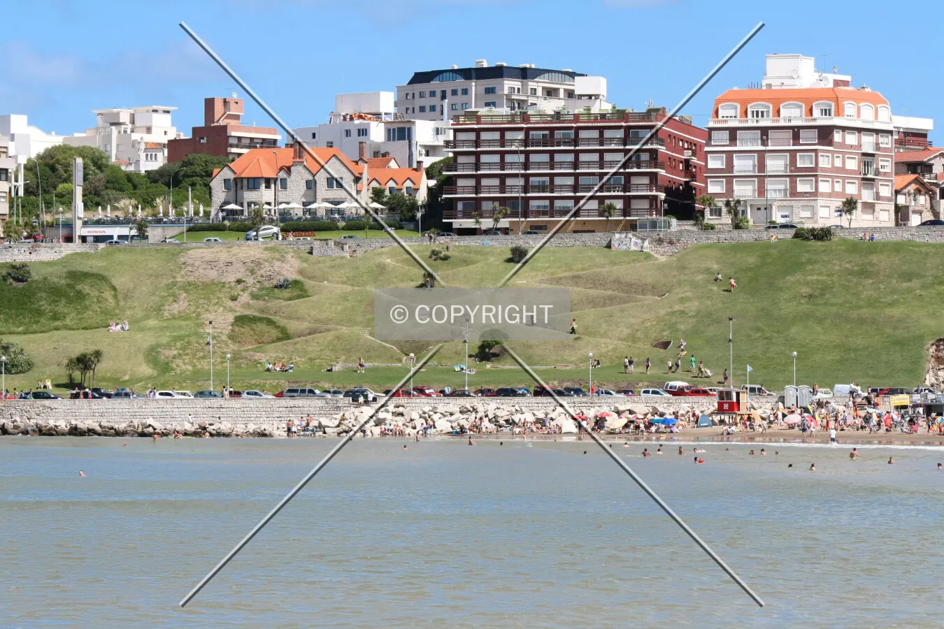 Varese beach and low-rises