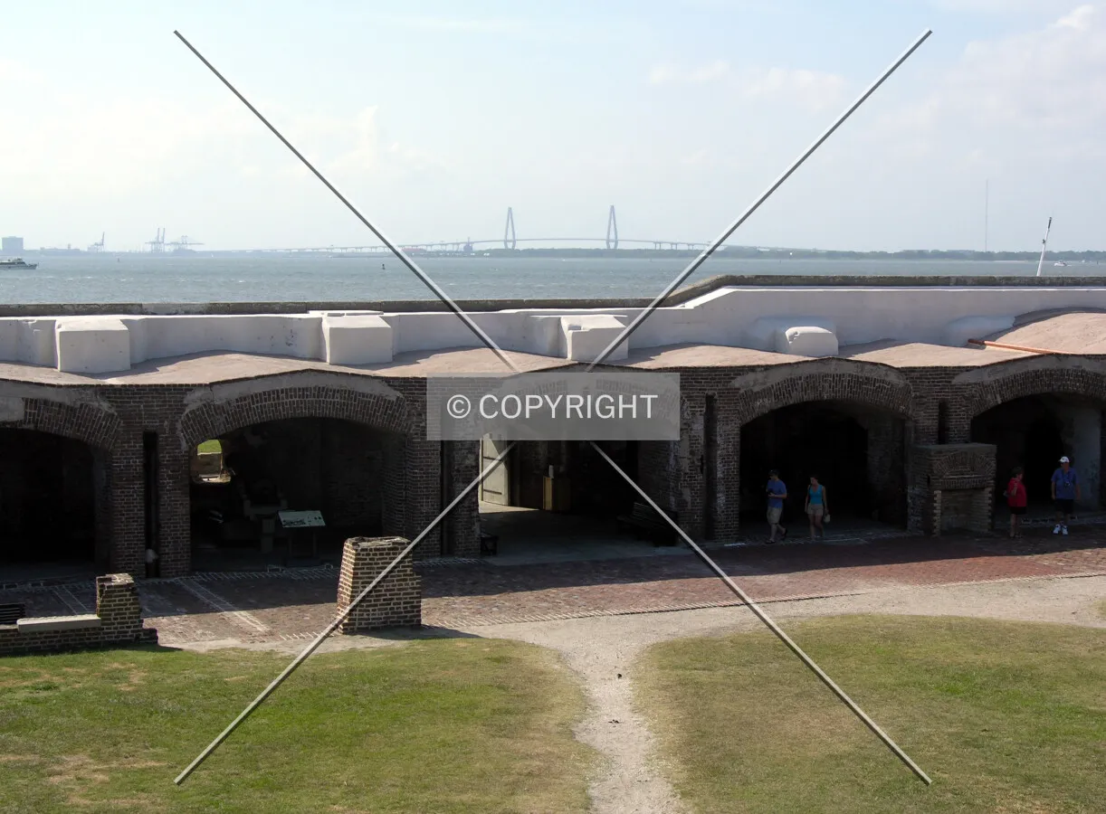 Looking north into Charleston Harbor