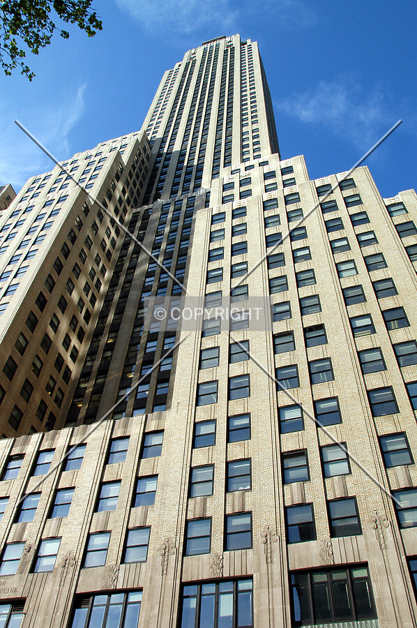 Looking up the south facade