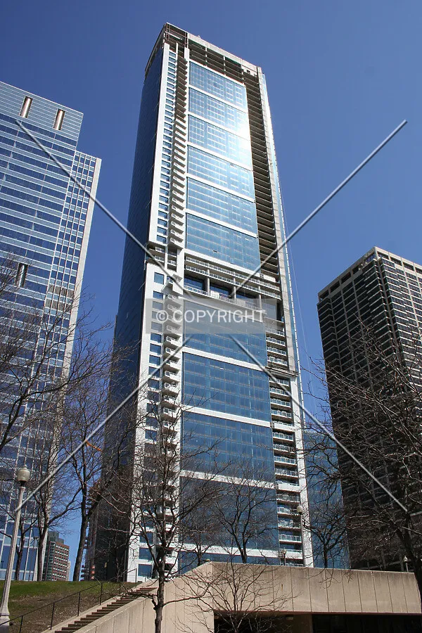 Looking up from Grant Park