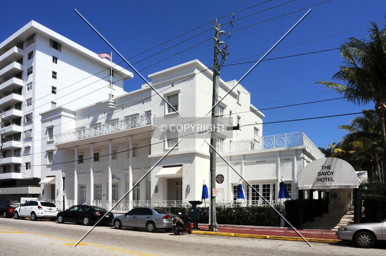 View from the southwest across Ocean Drive