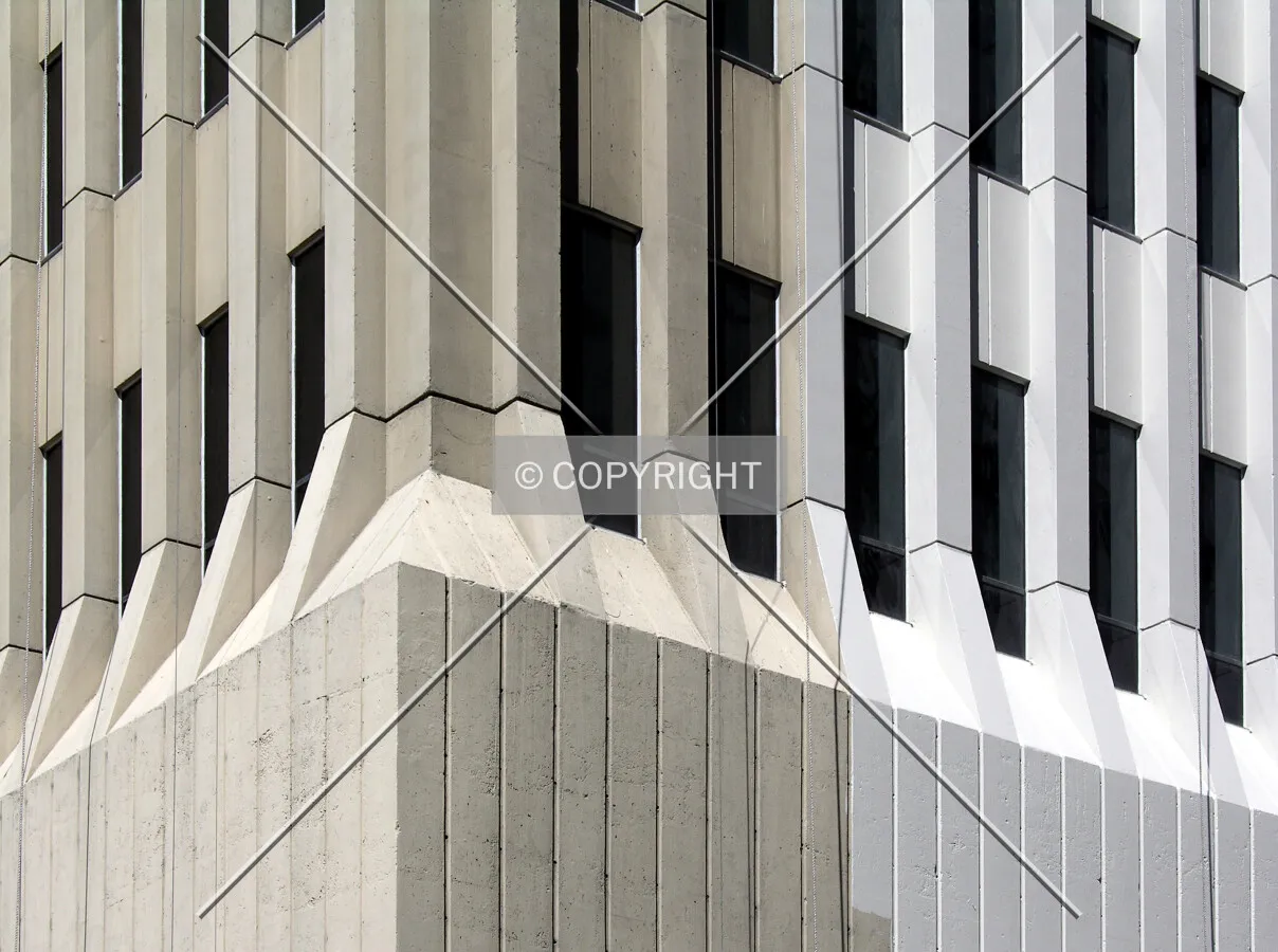 Detail of re-painting on the northeast corner