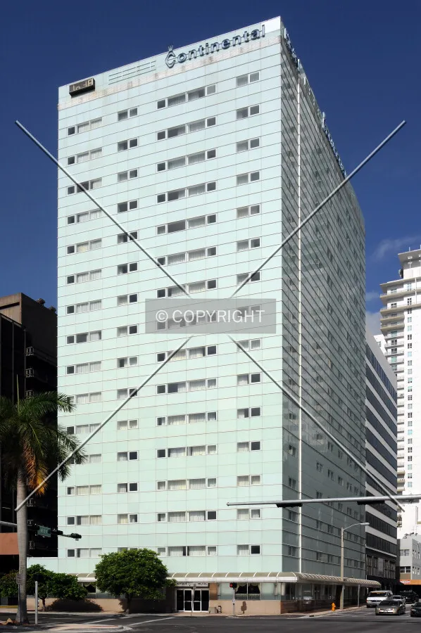 View from the northeast across Biscayne Boulevard