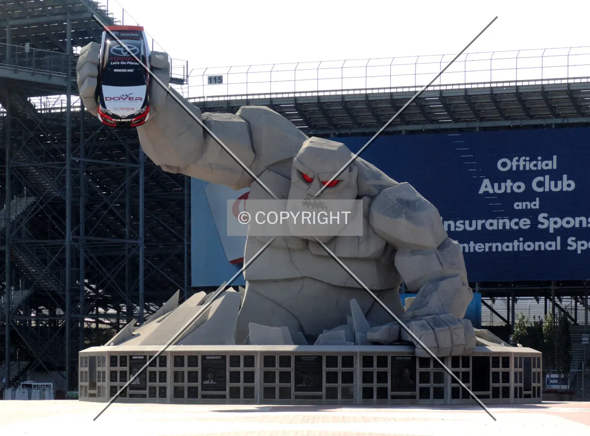 Miles the Monster statue at the main entrance