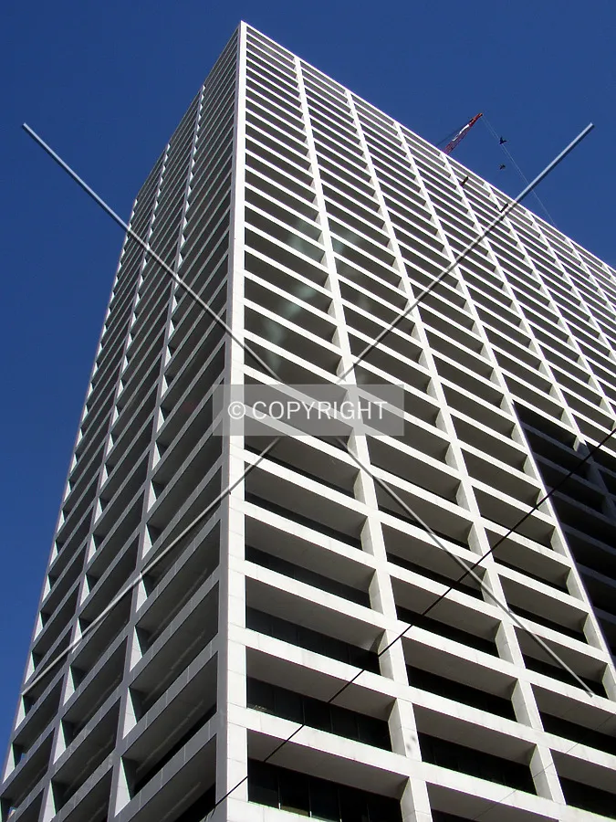 Looking up the northwest corner from Main Street below