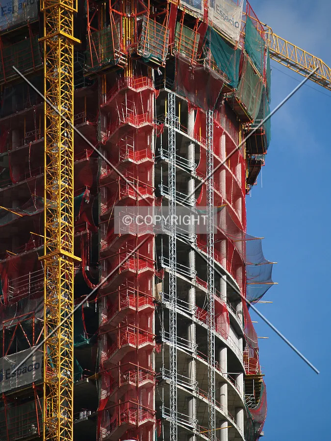 Detail of the top floors