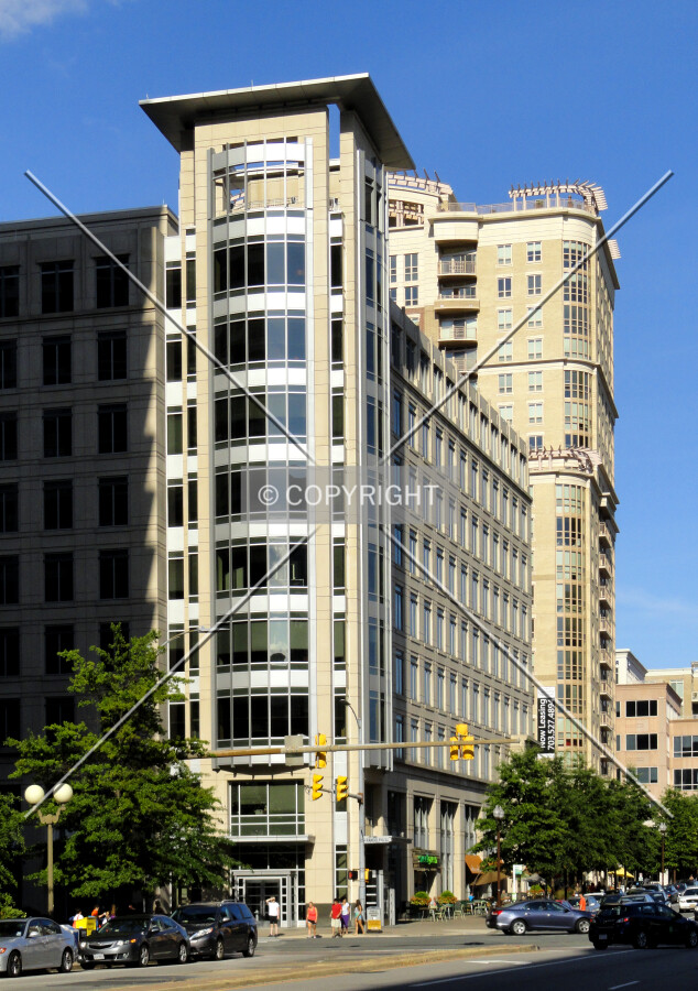 From across Wilson Boulevard to the west