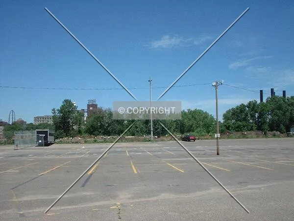 Current parking lot, future Guthrie site, from 2nd Street