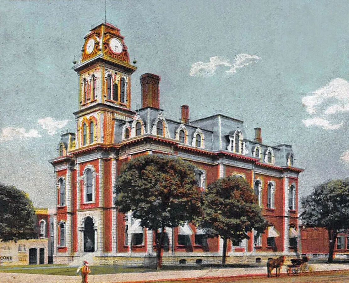 Vintage view from the southwest