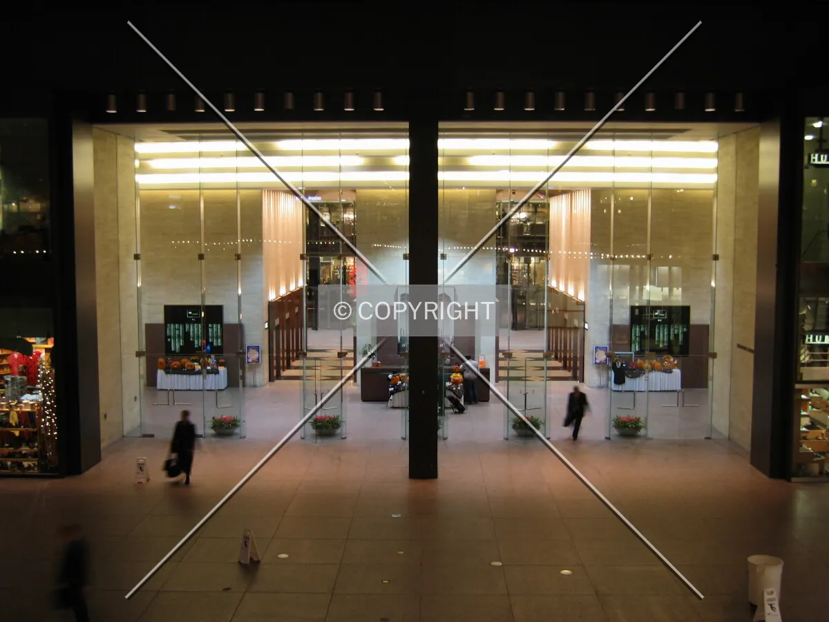 Crystal Court entrance to tower