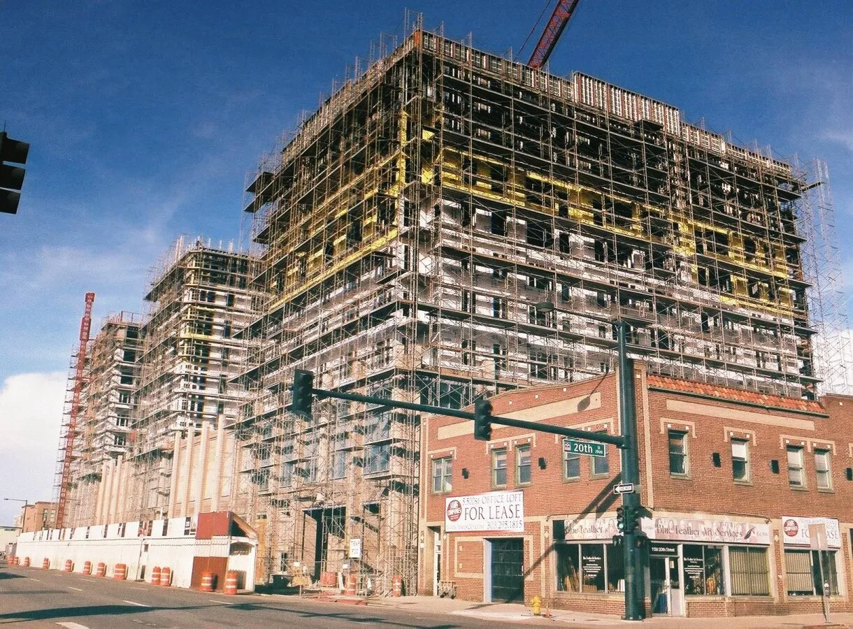 Looking east