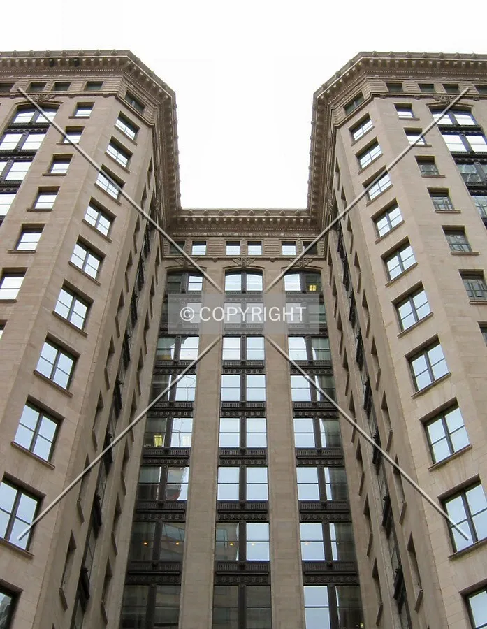 Looking up from Charles Street