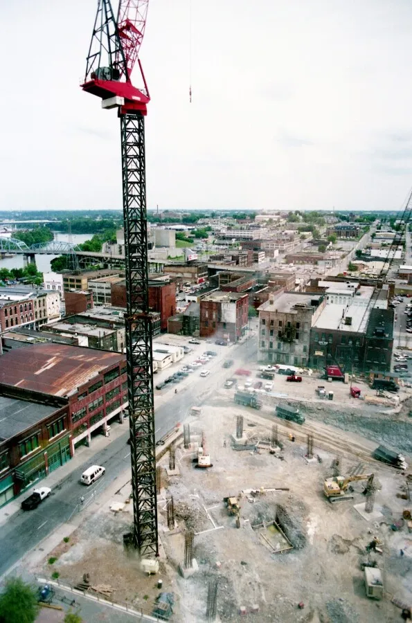 Construction view; August 4, 1992