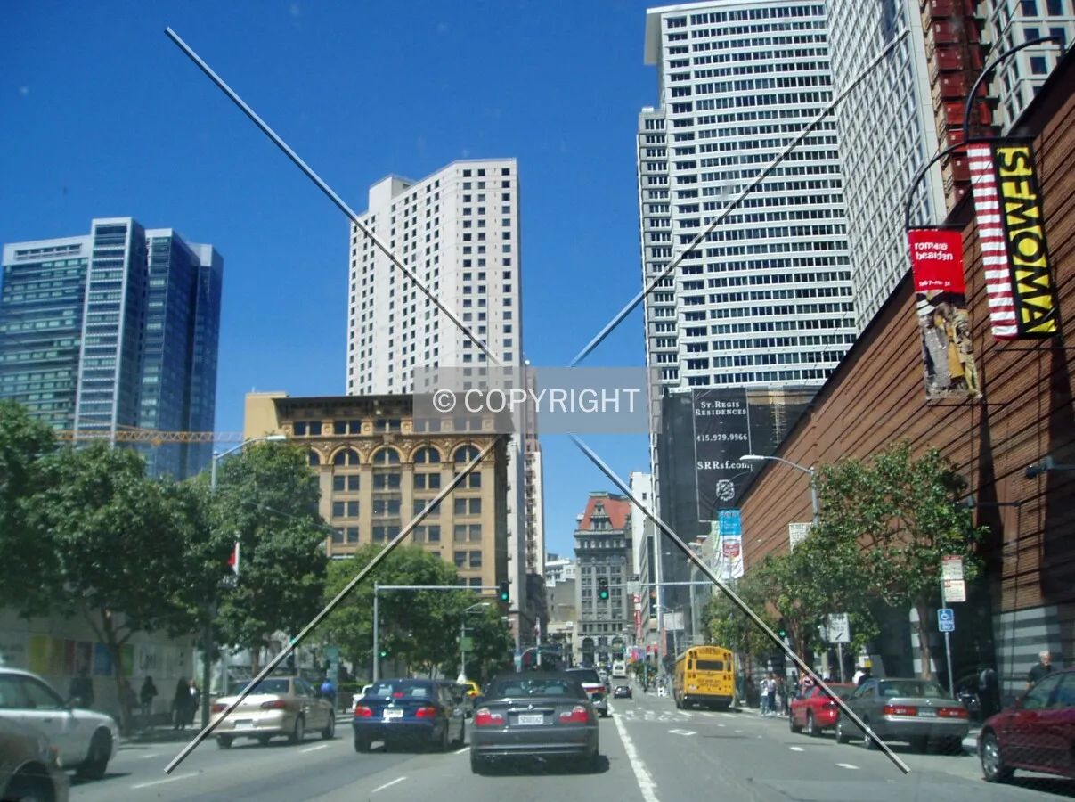 Looking northwest from near Harrison Street
