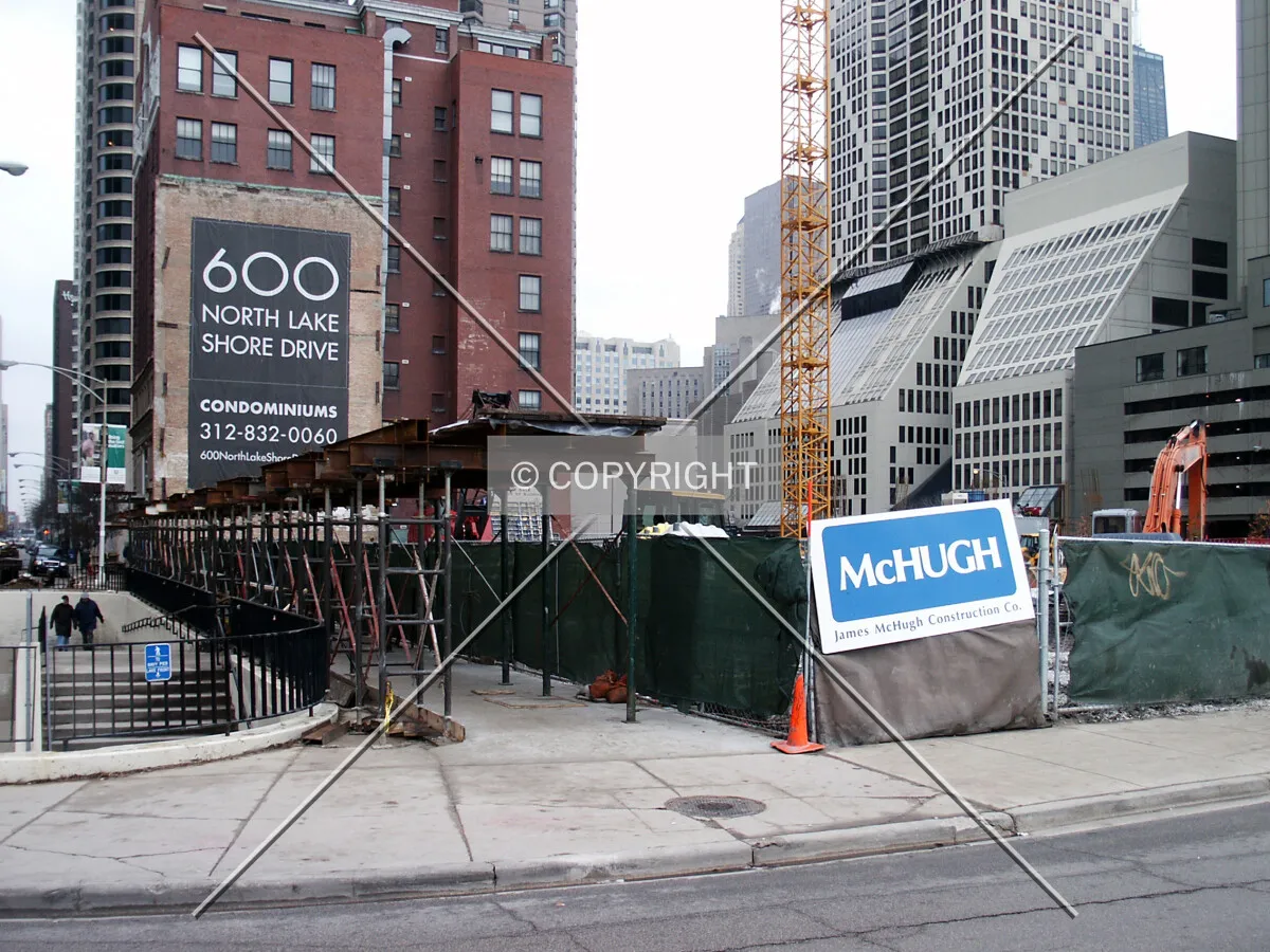 Southeast corner of the site
