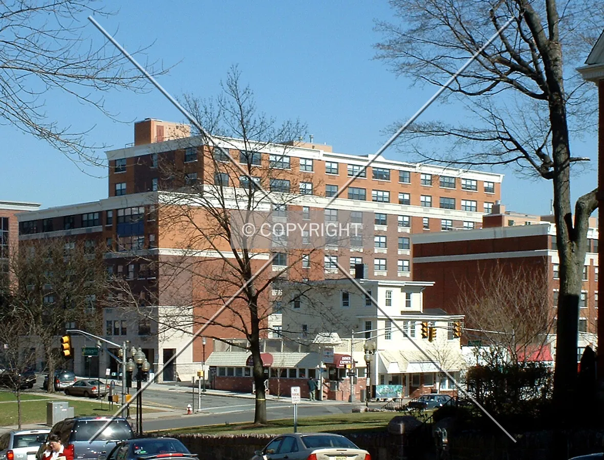View from the west across Washington Street toward Cattano Avenue