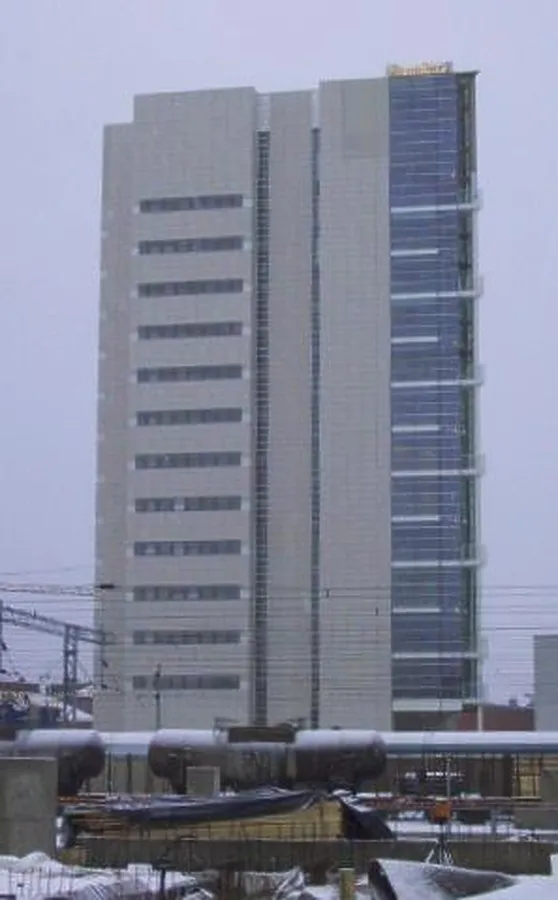 Front elevation on winter