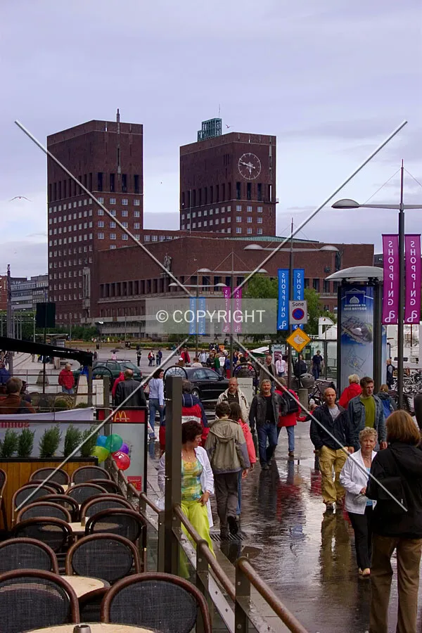 Overlooking the Rådhuset from Aker Brygge
