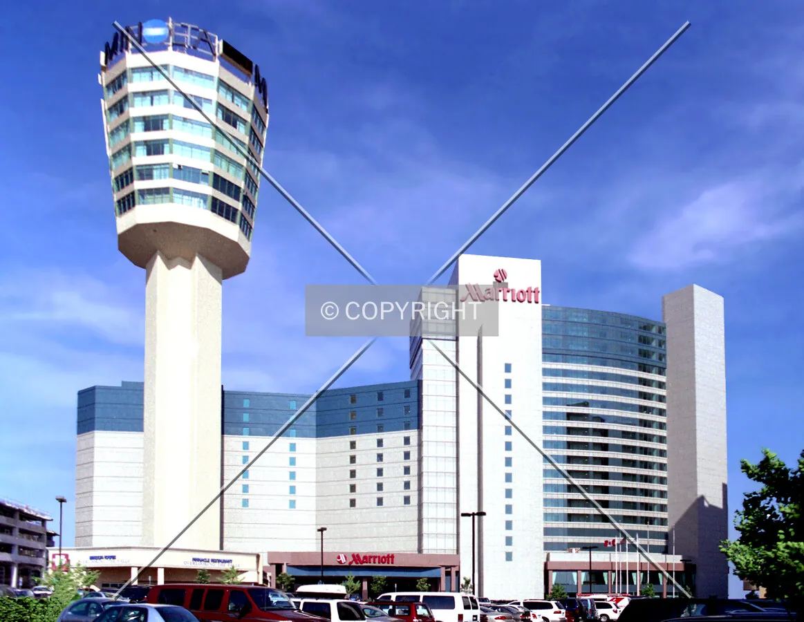 View from the west with the Minolta Tower