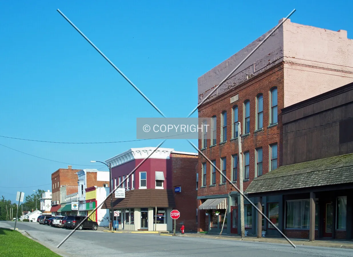 View along West Main Street